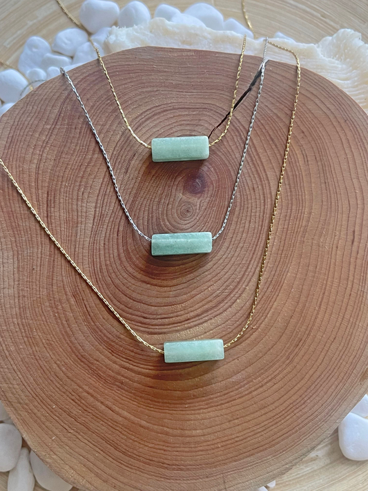Genuine Jade Stone Necklace- Lp-muse.com