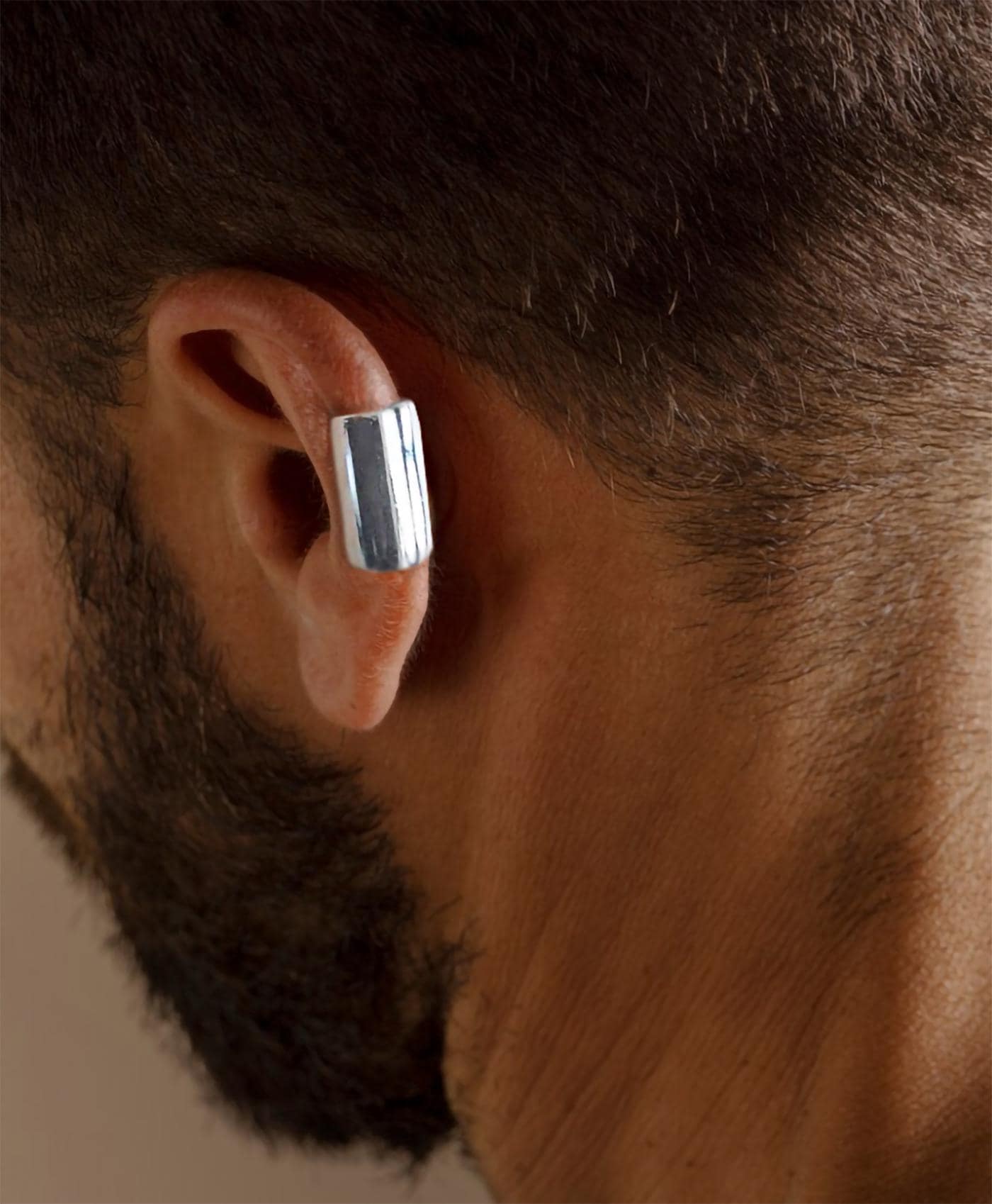Silver Ear Cuff Minimalist
