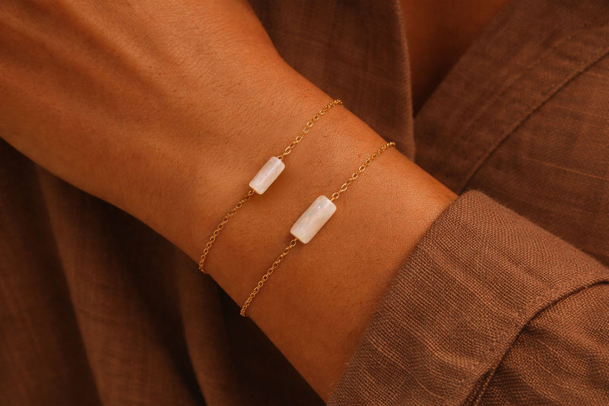 selenite bracelet 