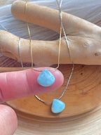 Larimar Small Teardrop Necklace