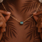 Dainty Labradorite Bead Chain Necklace