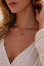 Dainty Labradorite Bead Chain Necklace