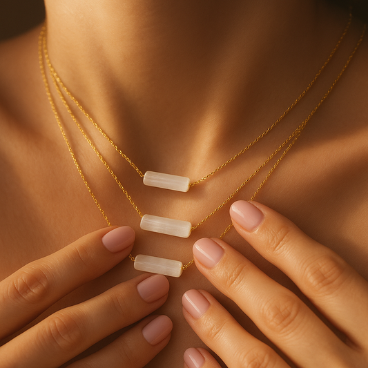 Minimalist Selenite Necklace