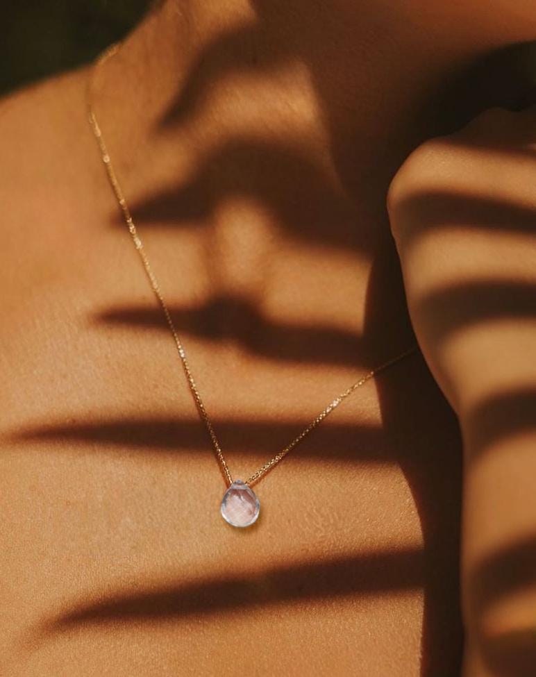 Clear Quartz Necklace~ April Birthstone