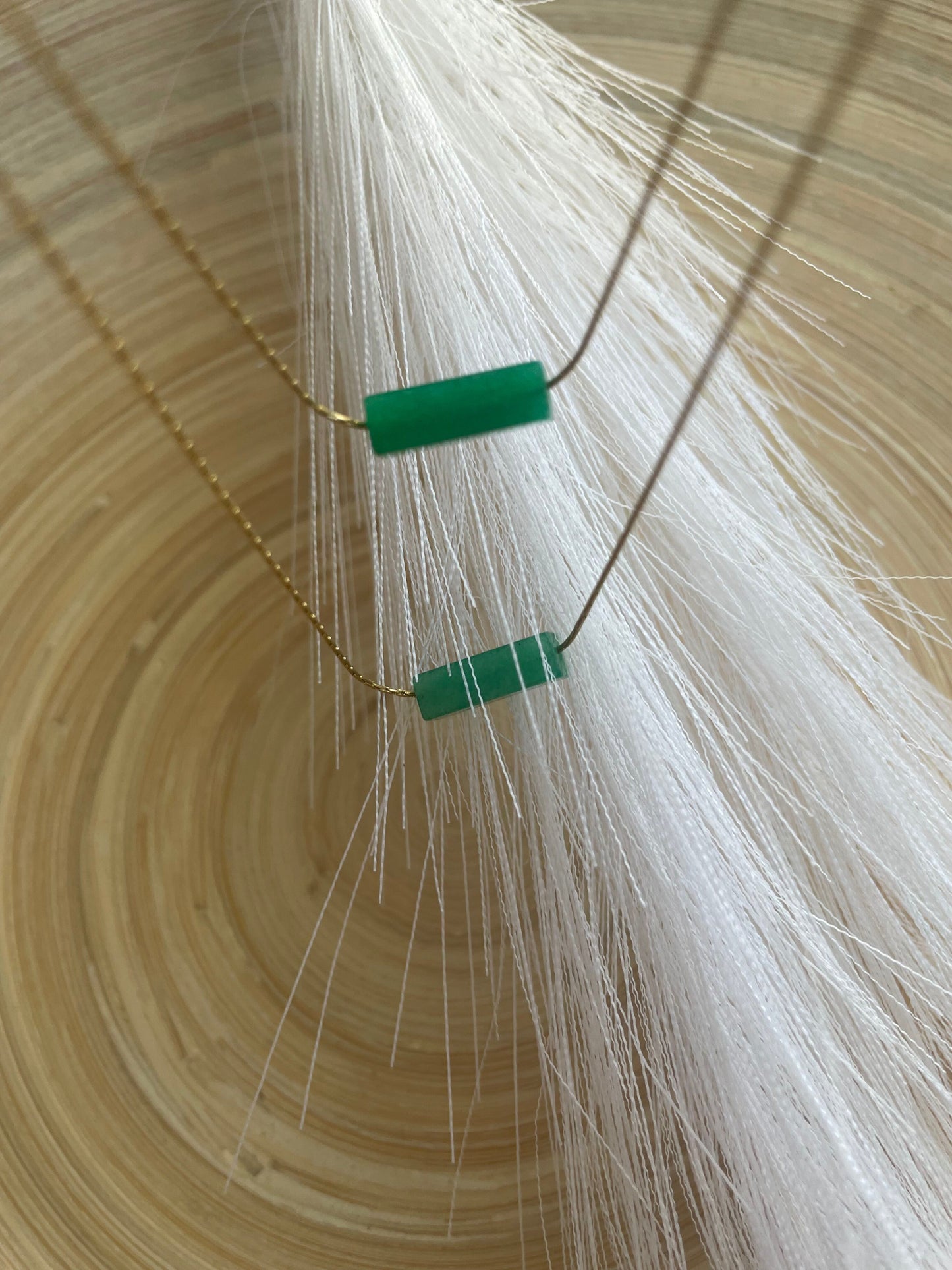 Jade Gold Minimalist Necklace