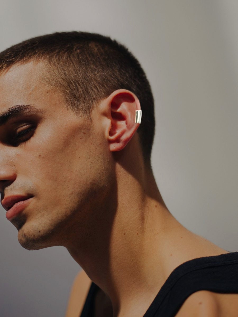 Silver Ear Cuff Minimalist
