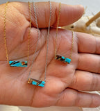 Turquoise Bronzite Pendant Necklace