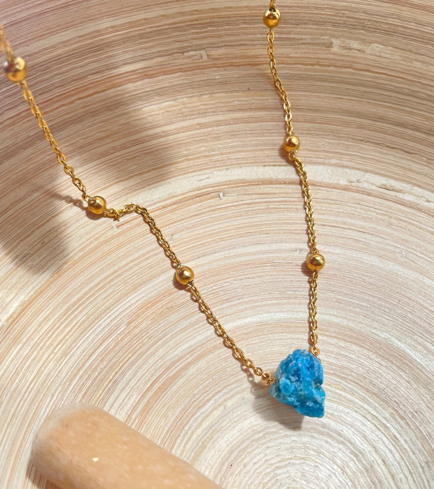 Apatite Rough Stone Necklace