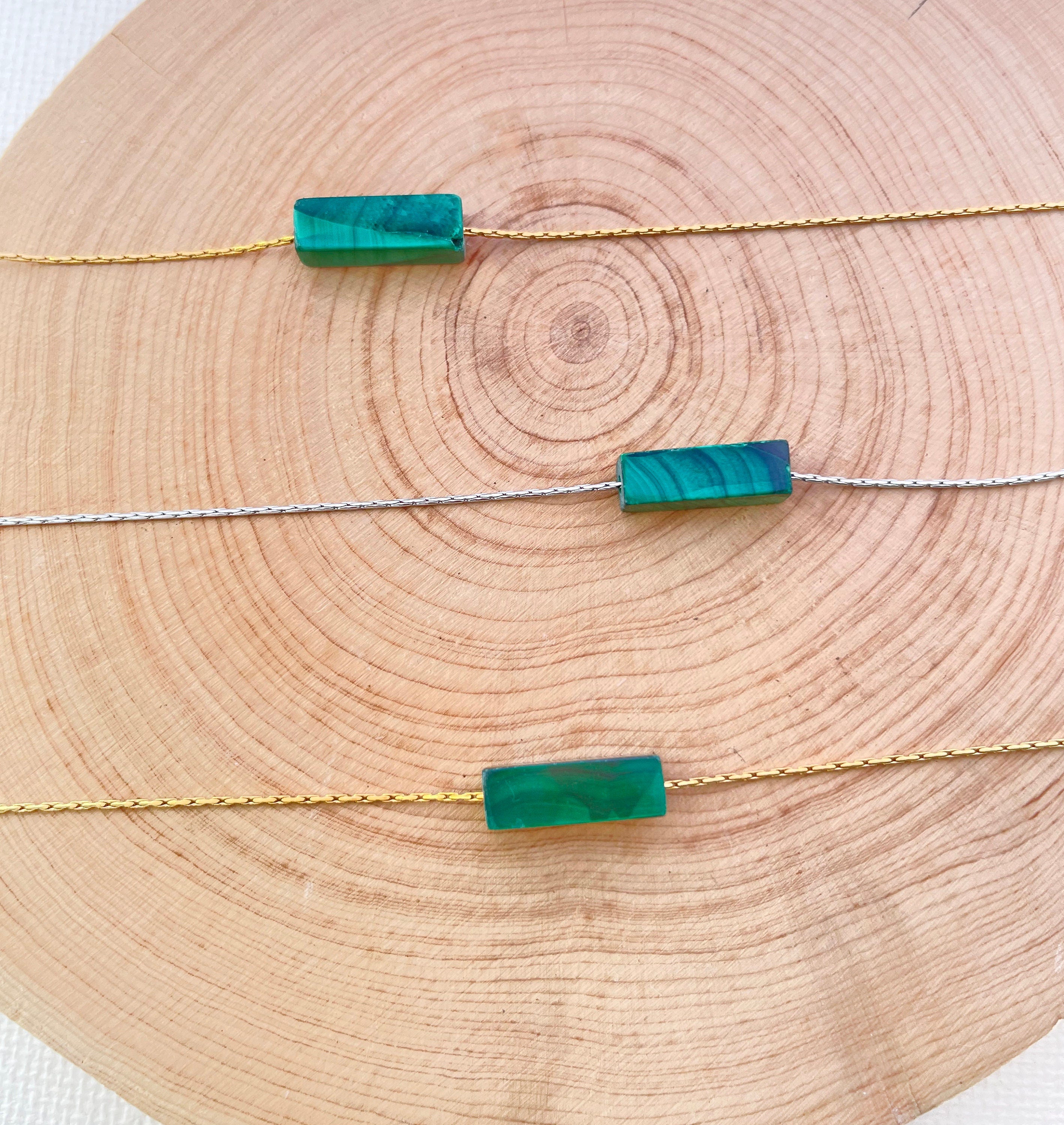 Malachite Crystal Necklace ~ Malachite Jewelry