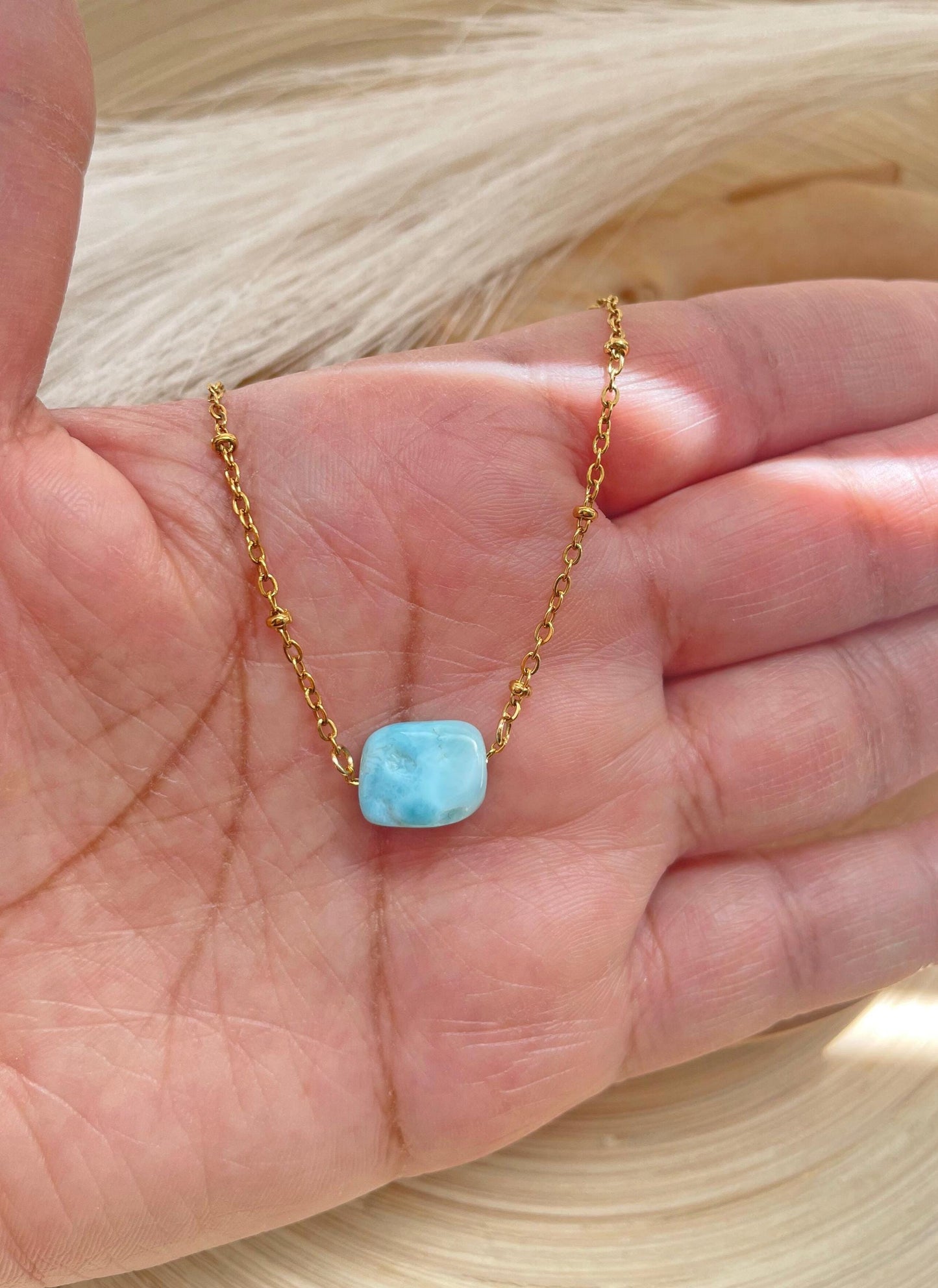 Larimar Necklace ~Dominican Republic