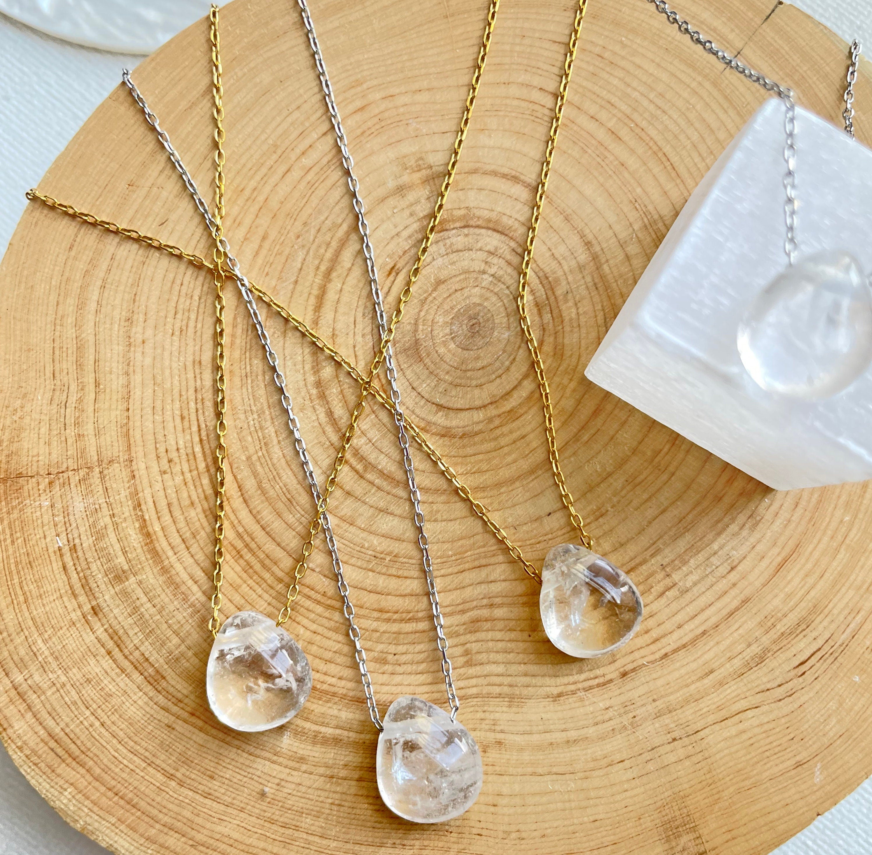 Clear Quartz Necklace~ April Birthstone