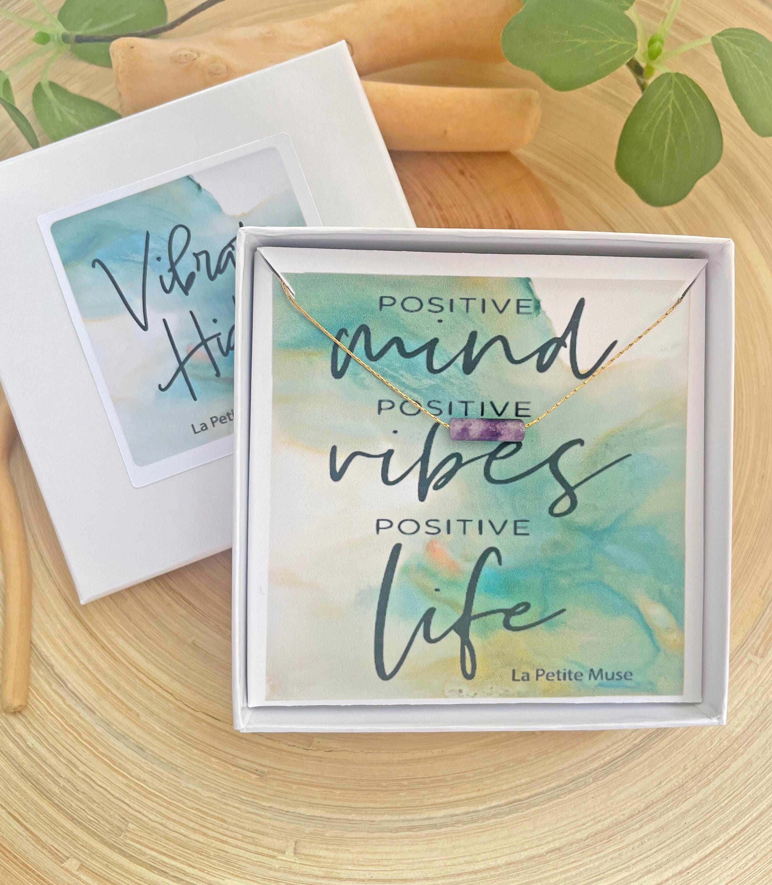 Lepidolite Minimalist Cylinder Necklace