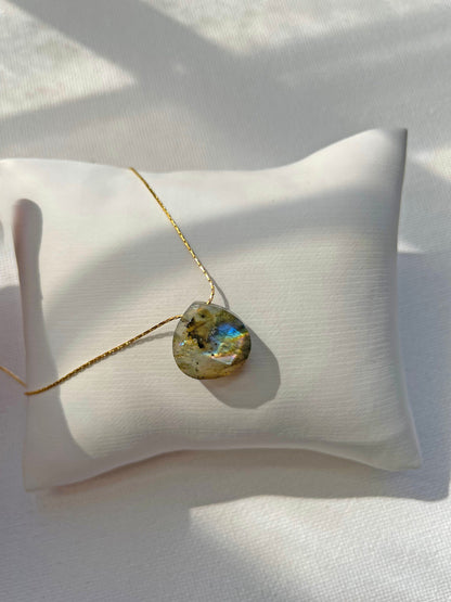 Labradorite Teardrop Necklace