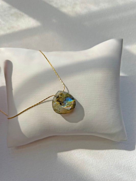 Labradorite Teardrop Necklace