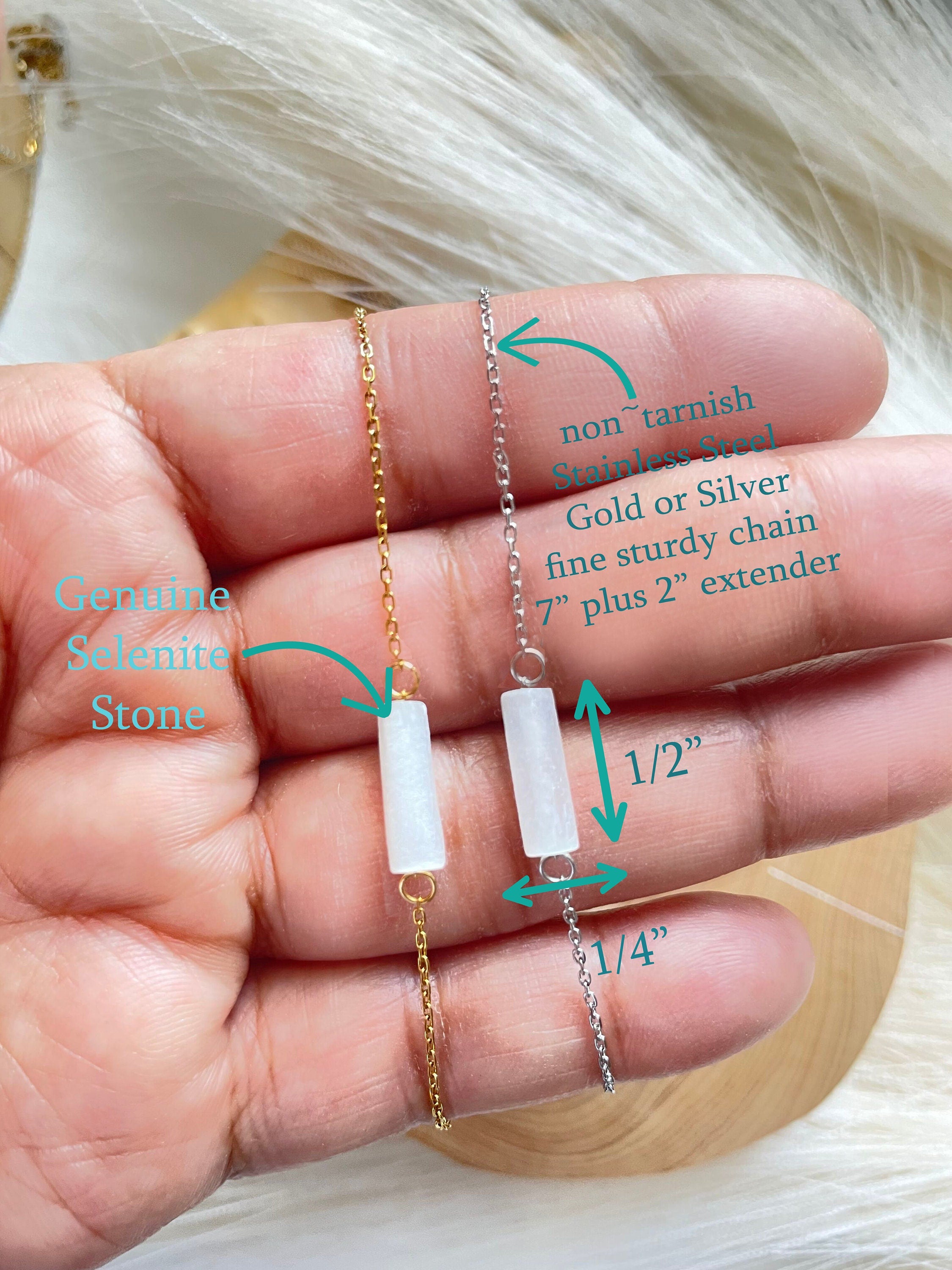 Selenite Minimalist Bracelet