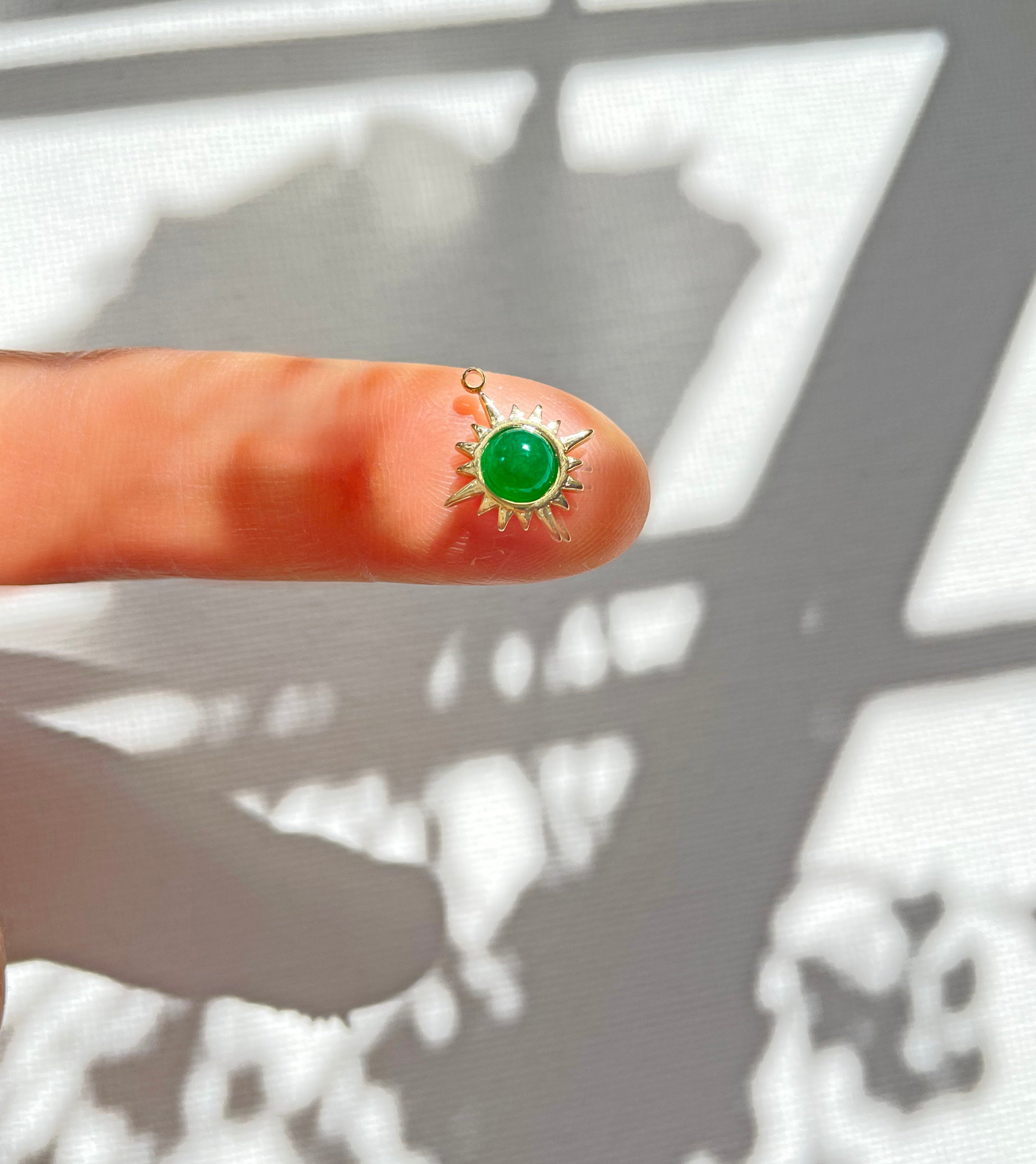 Jade Sun Satellite Chain Necklace