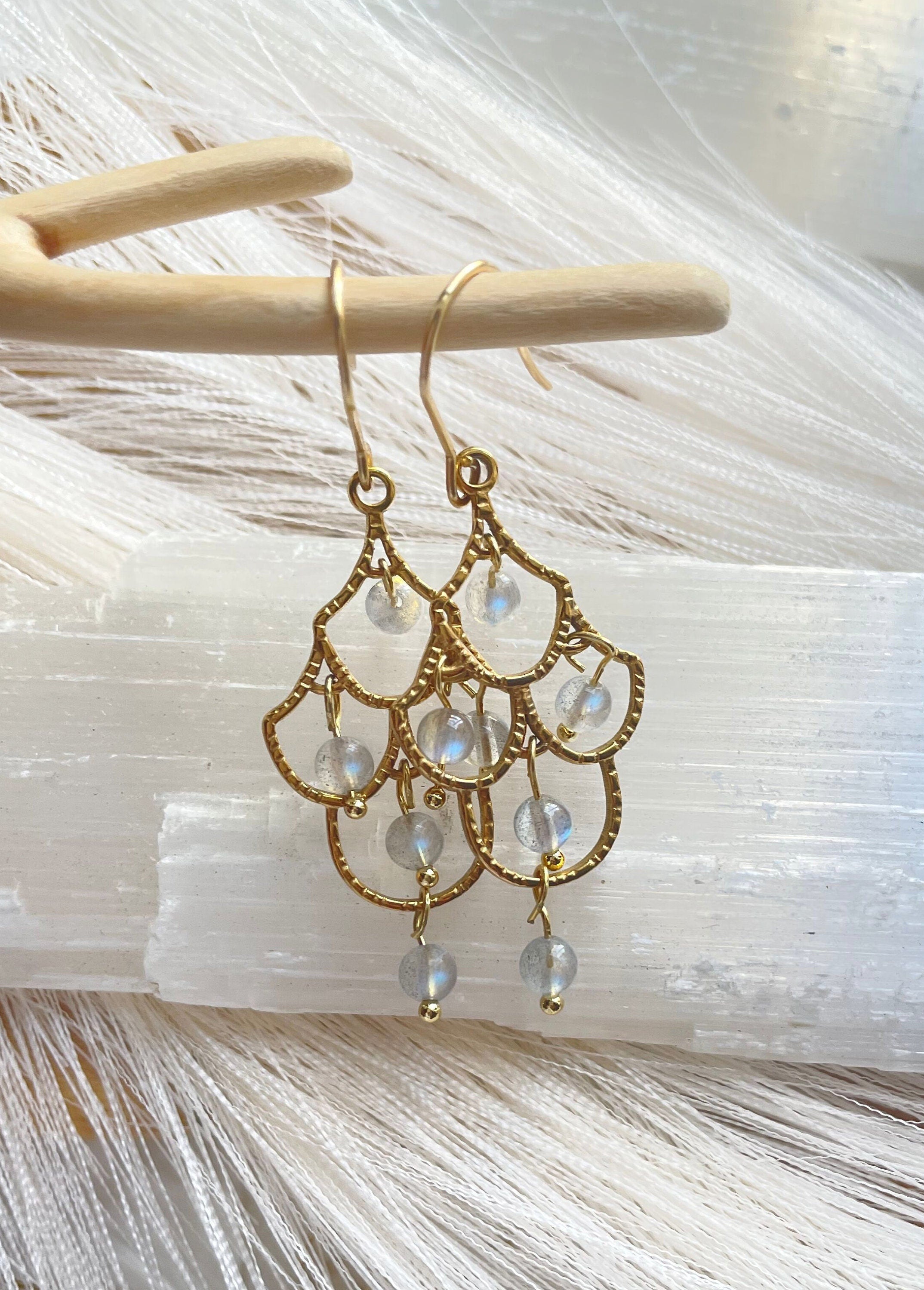 Labradorite Chandilier Dangle Earrings