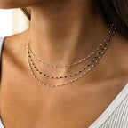 Dainty Enamel tiny Bead Necklace