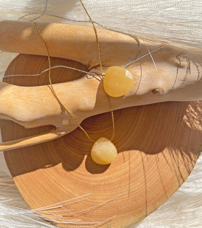 Citrine Teardrop Gemstone Pendant