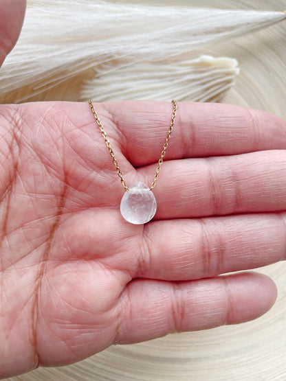 Clear Quartz Necklace~ April Birthstone