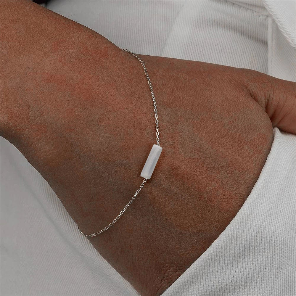 Selenite Minimalist Bracelet