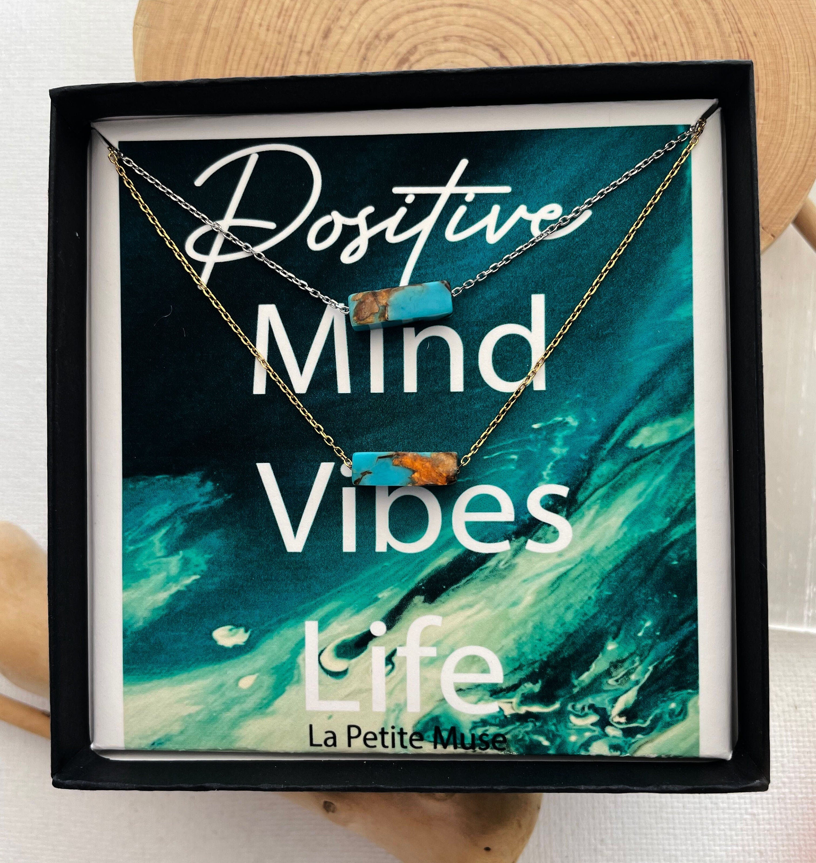 Turquoise Bronzite Pendant Necklace