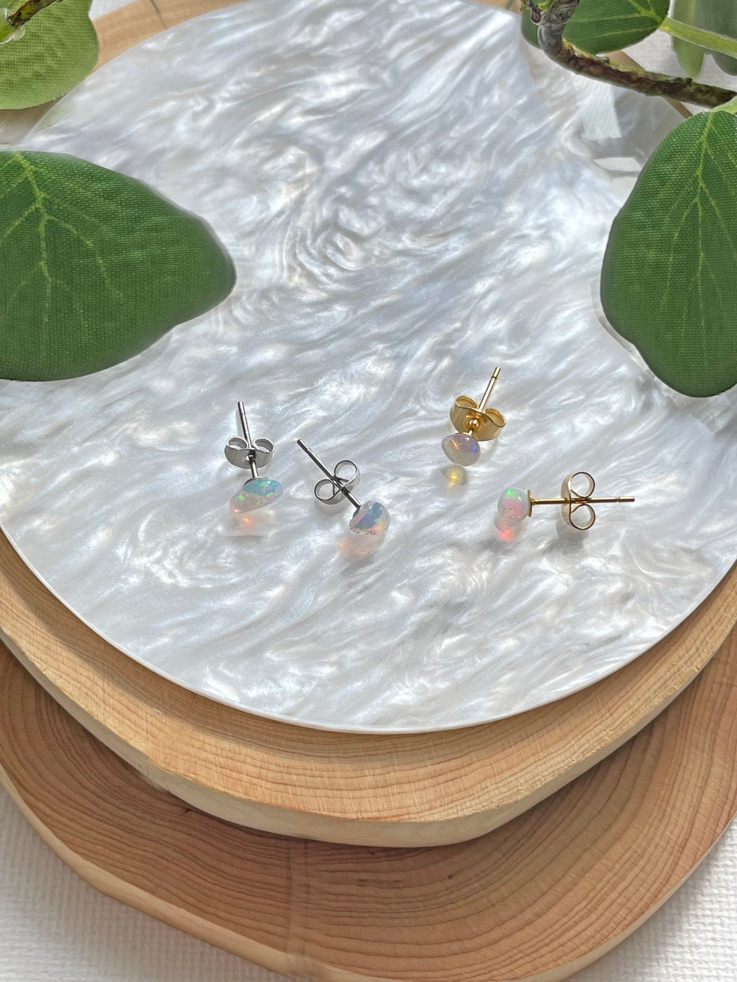 Welo Opal Stud Earrings