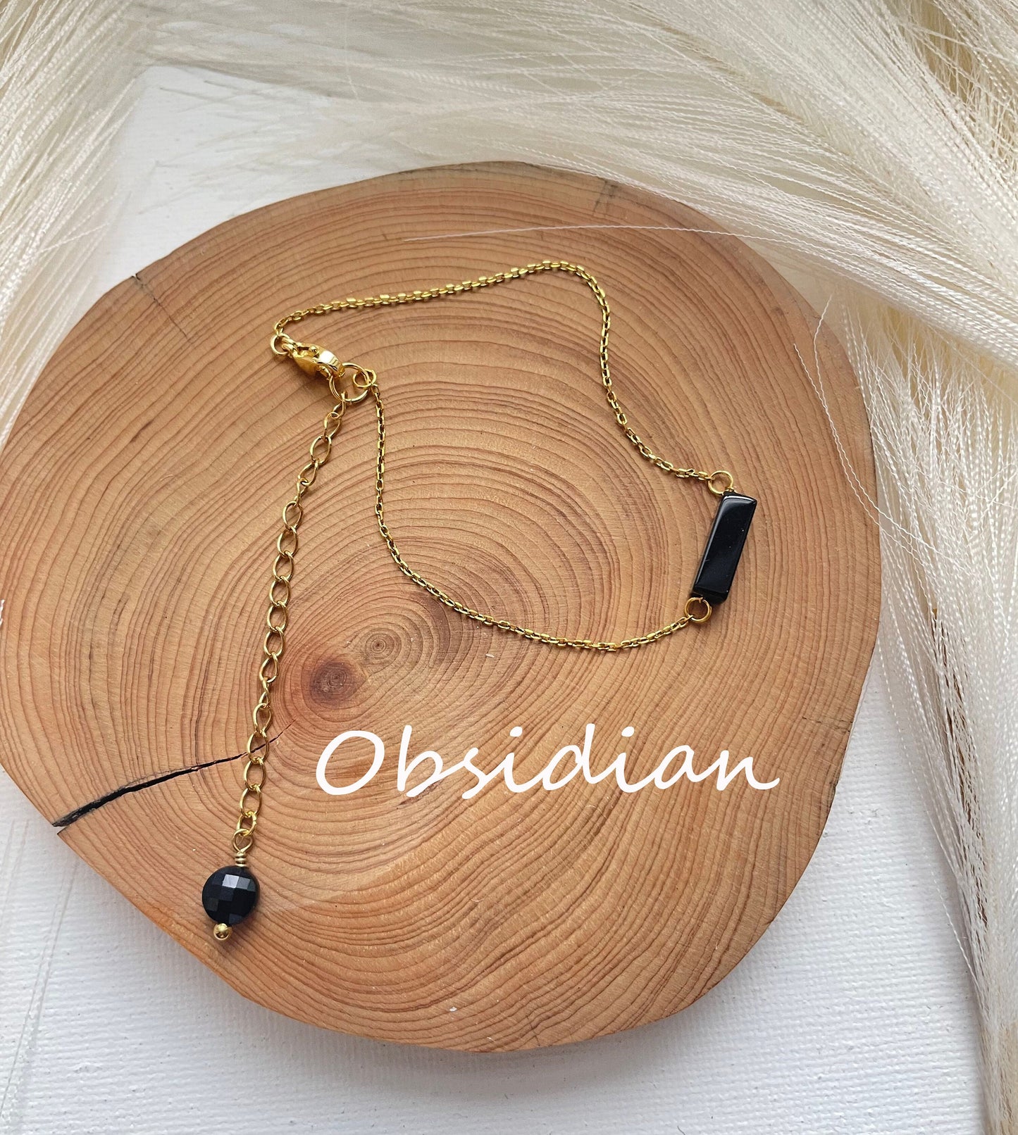 Gemstone Crystal Bracelet~ Amethyst, Tigers eye, Obsidian and more