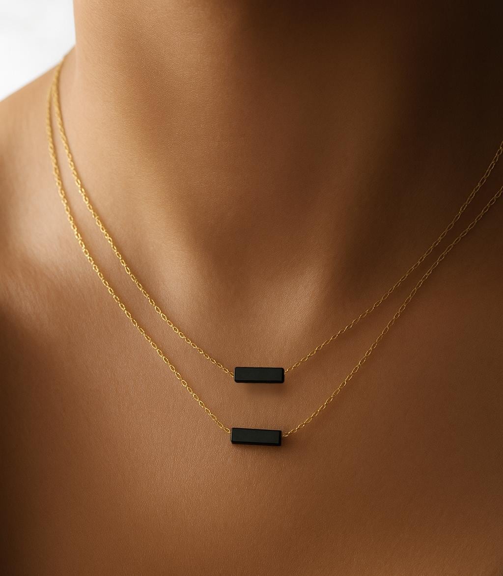 Onyx Pendant Necklace