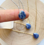 Sodalite Tear Drop Necklace~ Minimalist