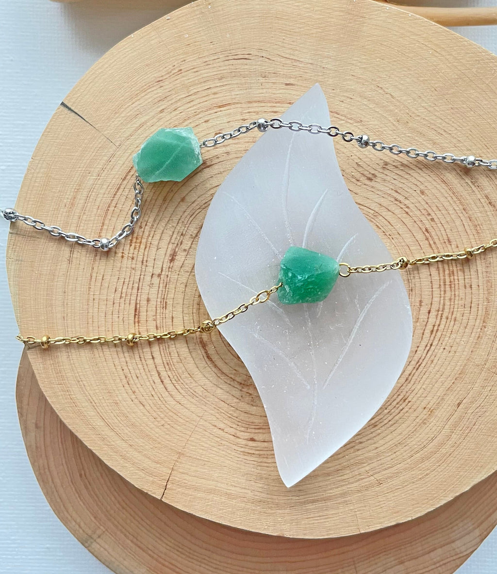 Genuine Aventurine Crystal Necklace