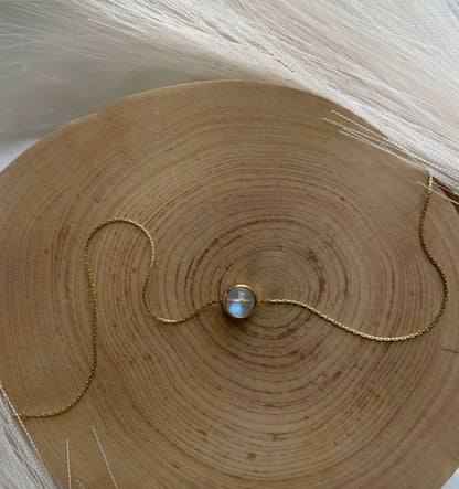 Moonstone Bead Necklace