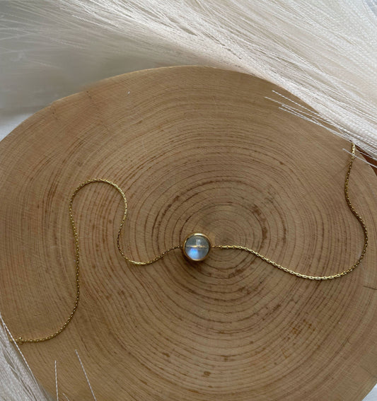 Moonstone Bead Necklace