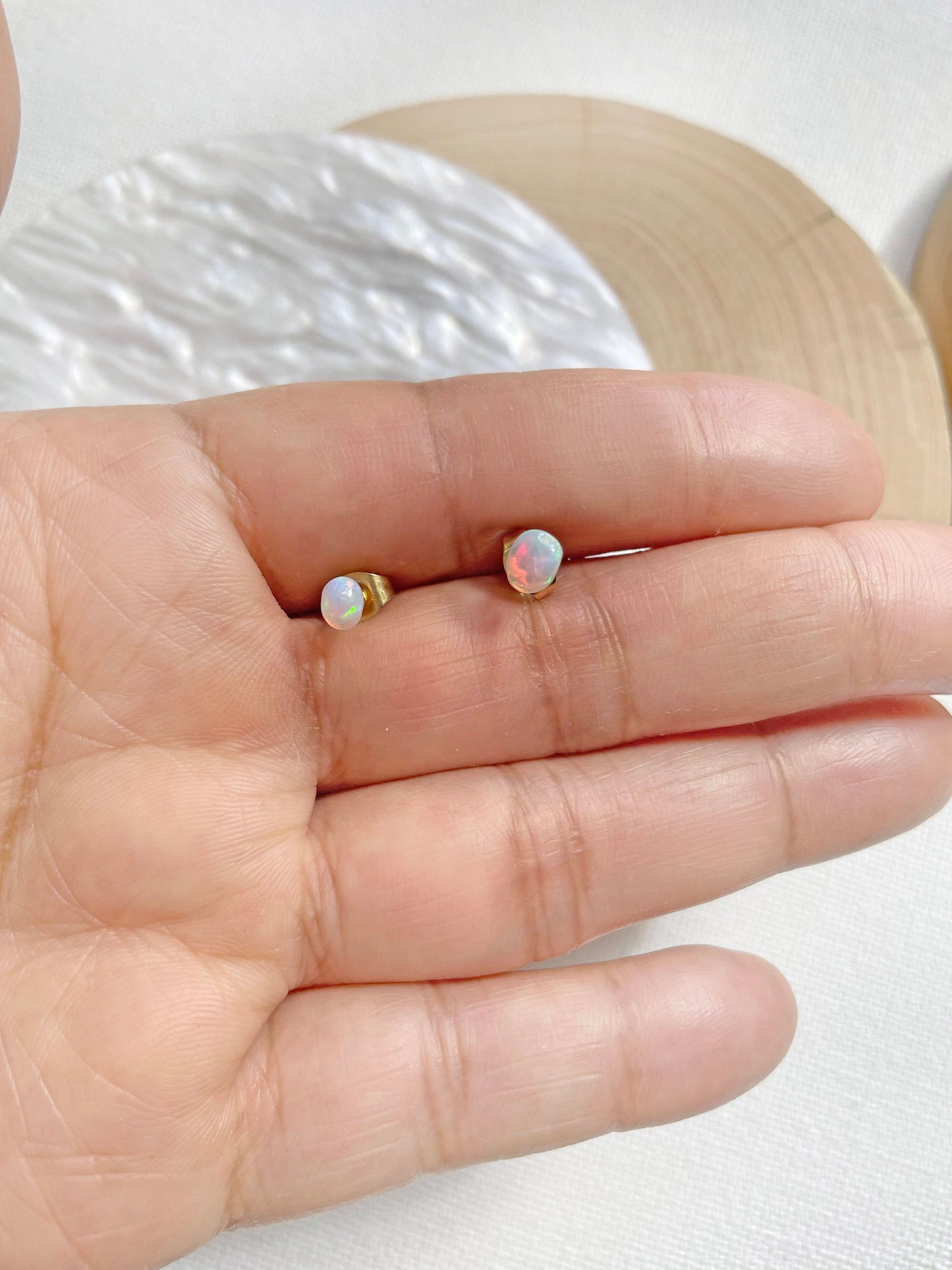 Welo Opal Stud Earrings