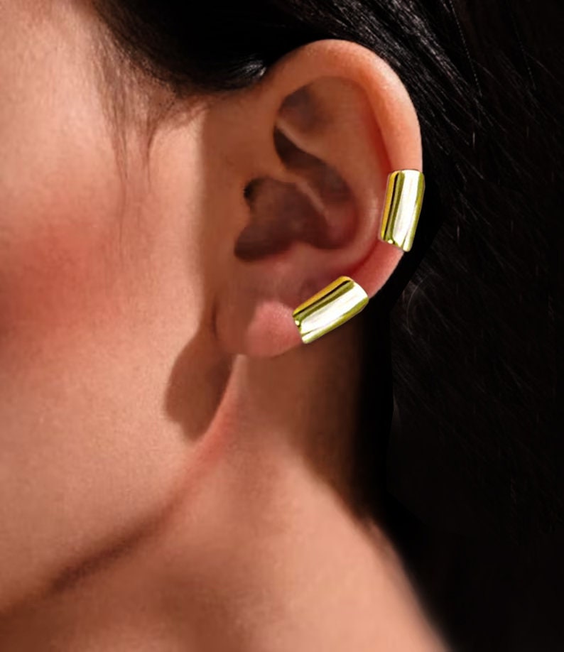 Gold Ear Cuff Minimalist Set