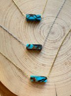 Turquoise Bronzite Pendant Necklace