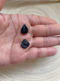 Raw Stone Tourmaline Necklace