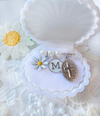 Personalized Silver Baby Pearl Pin ~Shell Giftbox ~