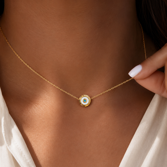 Evil Eye Minimalist Necklace
