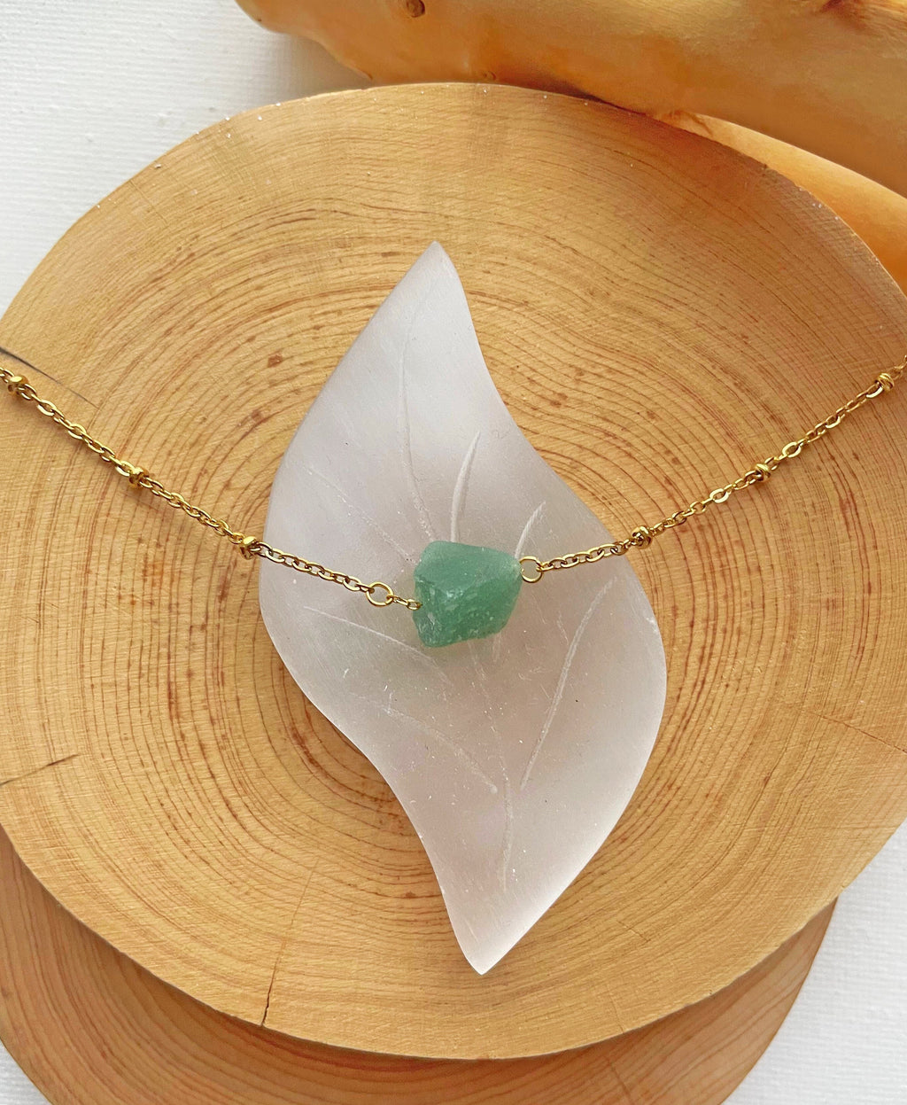 Genuine Aventurine Crystal Necklace