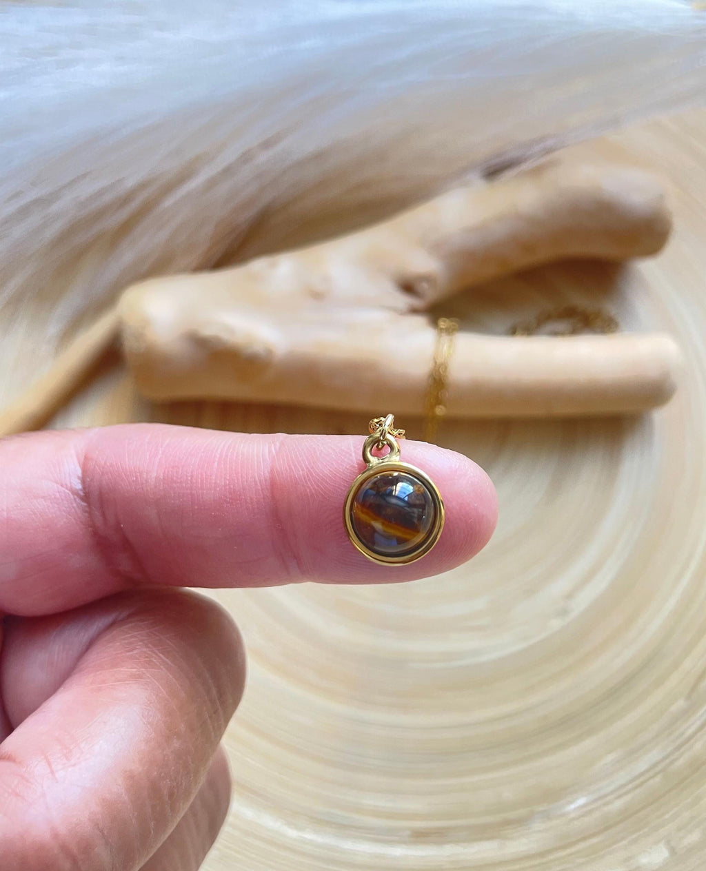 Tiger's Eye Pendant Necklace