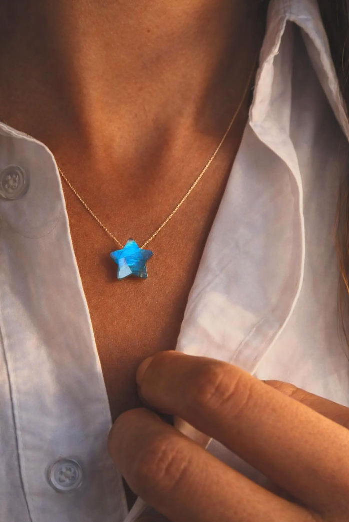 Labradorite Star Necklace