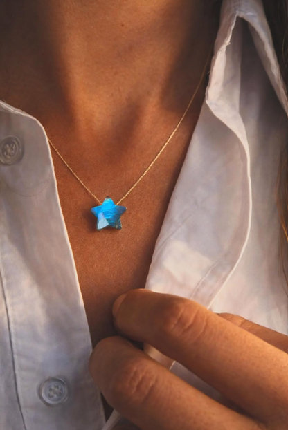 Labradorite Star Necklace
