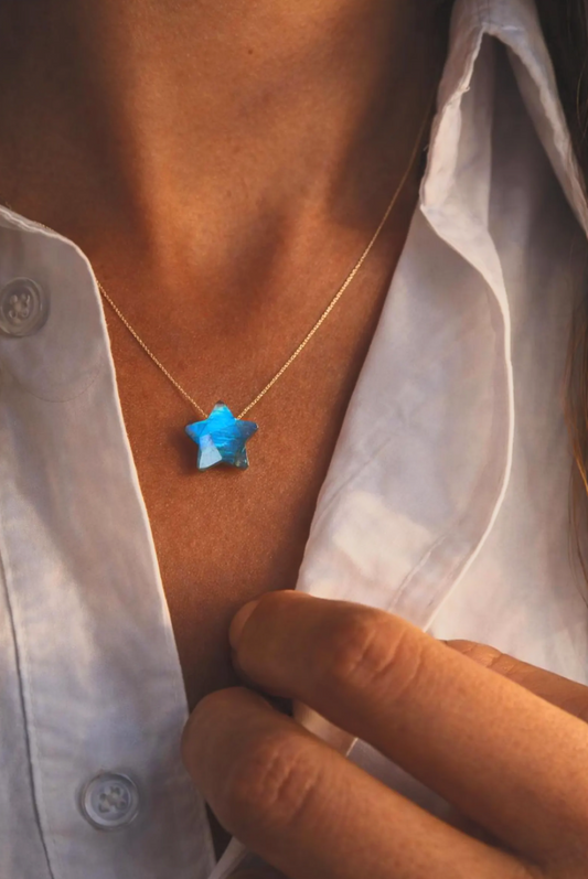 Labradorite Star Necklace