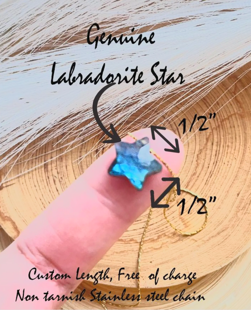 Labradorite Star Necklace