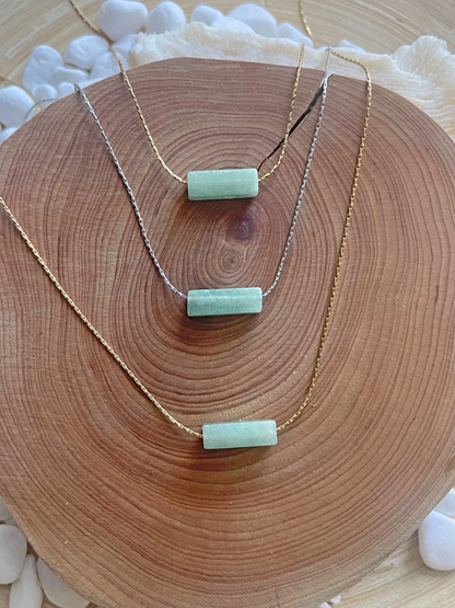 Genuine Jade Stone Necklace- Lp-muse.com