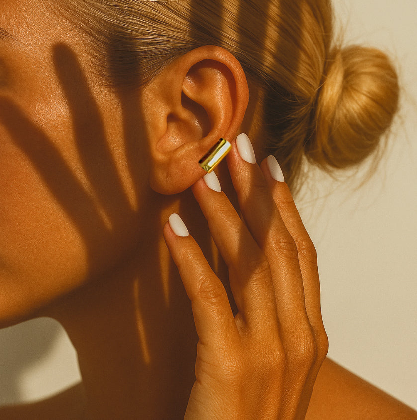 Gold Minimalist Chunky Ear Cuff