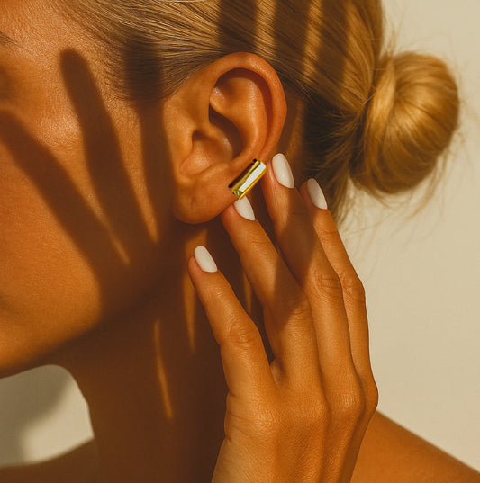 Gold Minimalist Chunky Ear Cuff