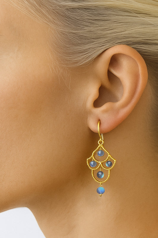 Labradorite Chandilier Dangle Earrings