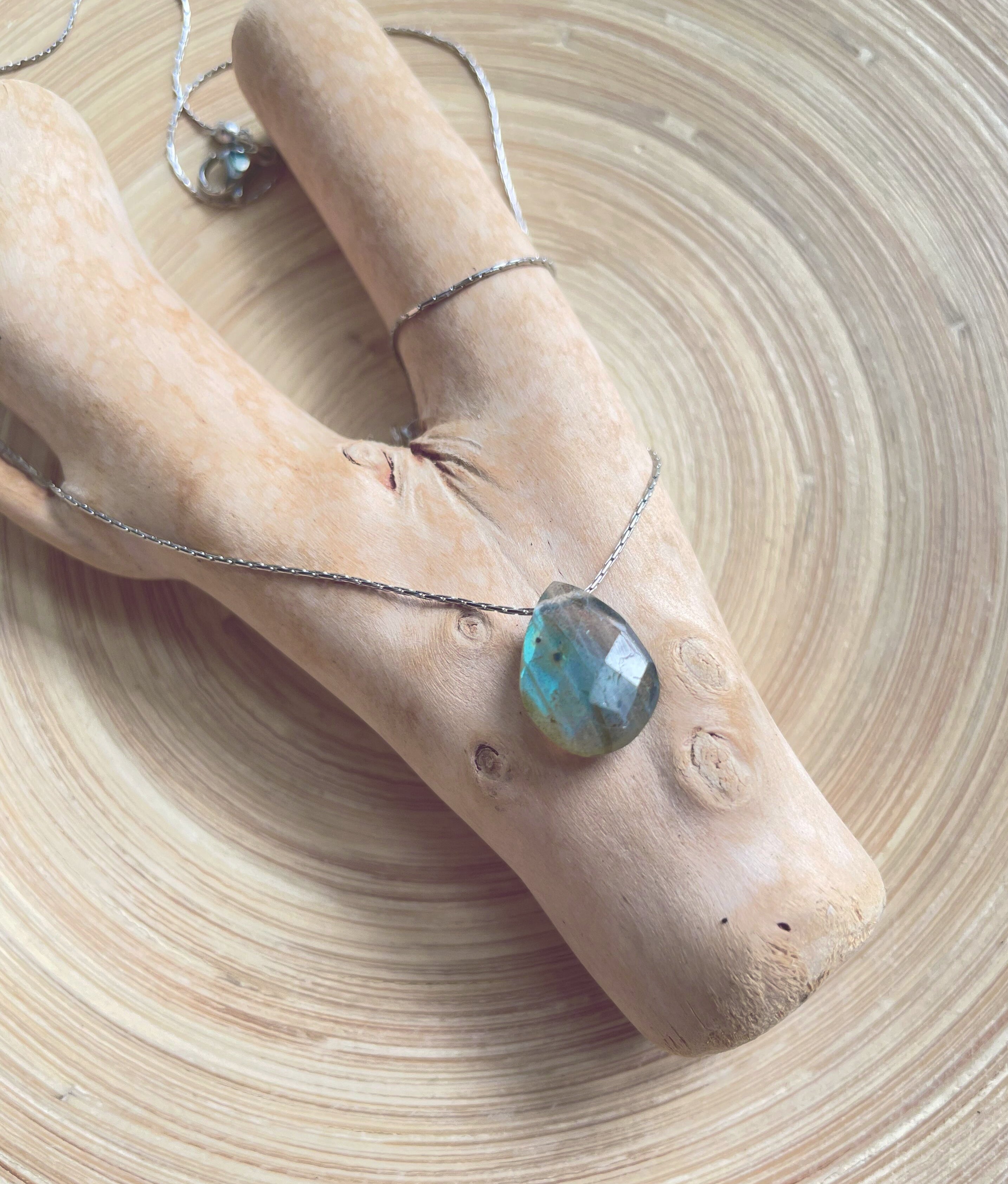 Labradorite Teardrop Necklace